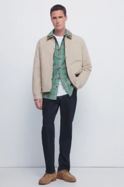 Springfield Camisa cuadros verde