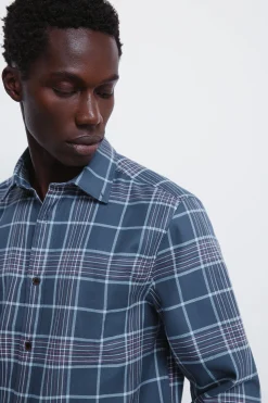 Springfield Camisa cuadros azul Best