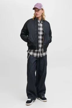 Jack & Jones Camisa cuadros negro Best