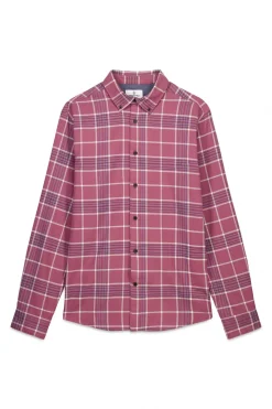 Springfield Camisa cuadros burdeos Hot