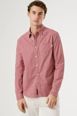 Pepe Jeans Camisa Cuadros Fit Regular rojo