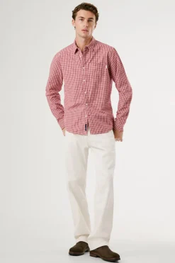 Pepe Jeans Camisa Cuadros Fit Regular rojo