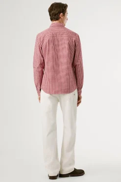 Pepe Jeans Camisa Cuadros Fit Regular rojo
