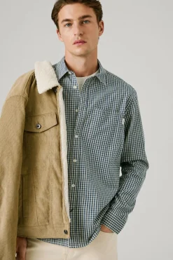 Pepe Jeans Camisa Cuadros Fit Regular azul Discount