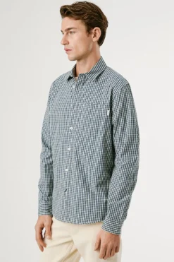 Pepe Jeans Camisa Cuadros Fit Regular azul Discount