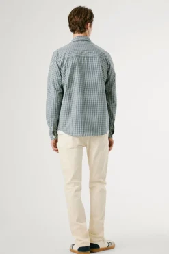 Pepe Jeans Camisa Cuadros Fit Regular azul Discount