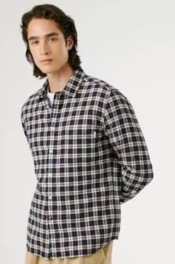 Pepe Jeans Camisa Cuadros Fit Regular azul Discount