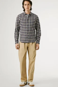 Pepe Jeans Camisa Cuadros Fit Regular azul Discount