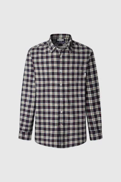Pepe Jeans Camisa Cuadros Fit Regular azul Discount