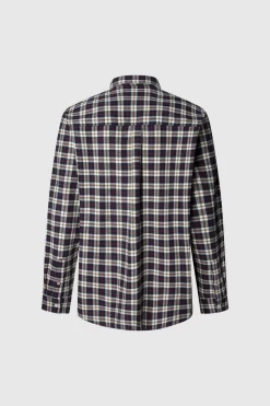 Pepe Jeans Camisa Cuadros Fit Regular azul Discount