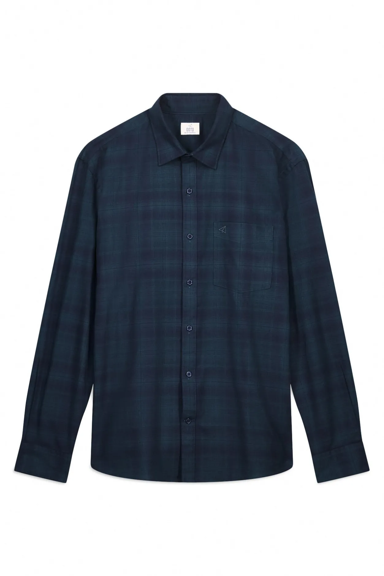 OOTO Camisa cuadros franela Turquesa Best