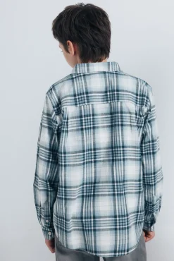 Springfield Kids Camisa cuadros leñador niño azul Clearance