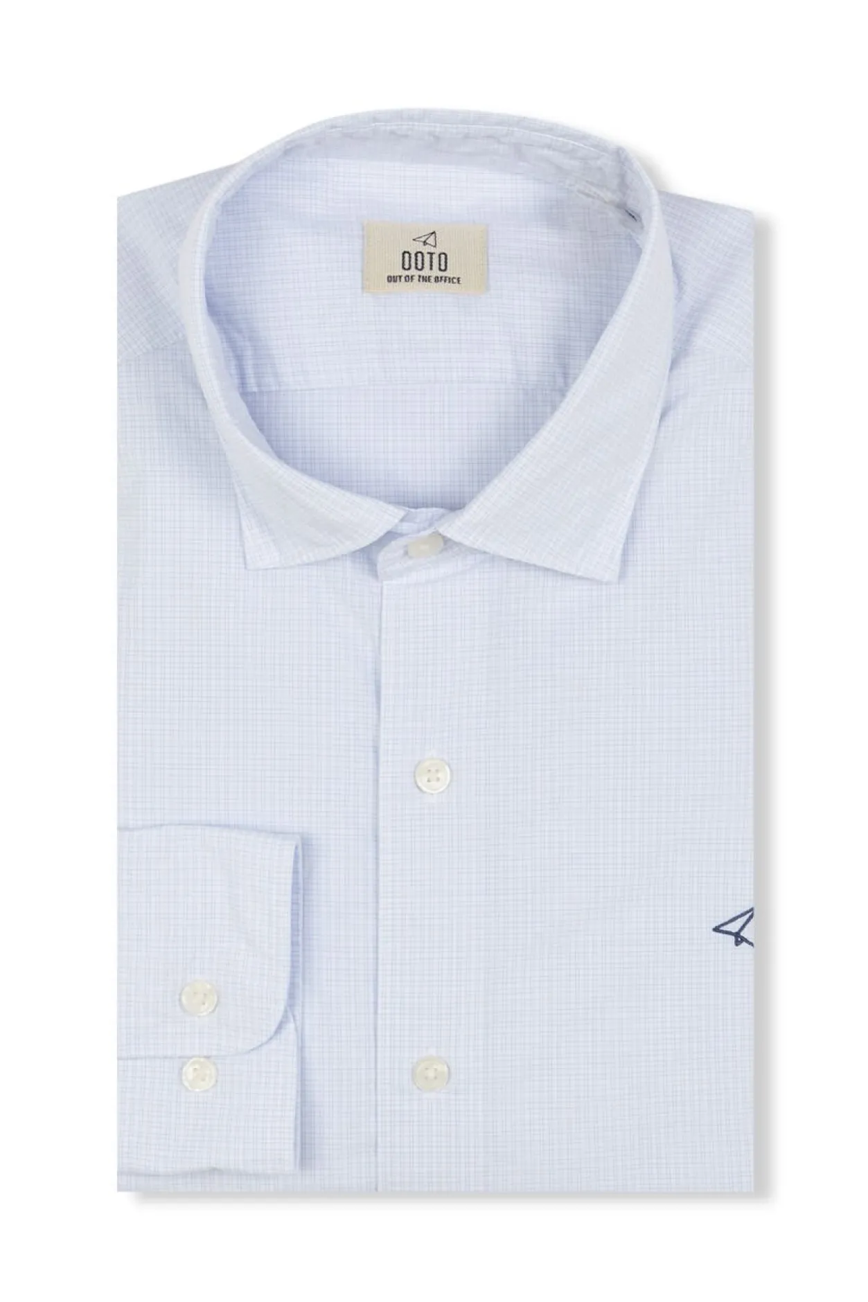 OOTO Camisa cuadros popelín Azul Hot