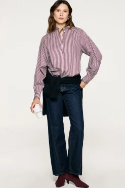 Selected Camisa cuello mao 100% algodón orgánico. Rosa