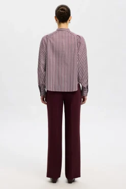 Selected Camisa cuello mao 100% algodón orgánico. Rosa