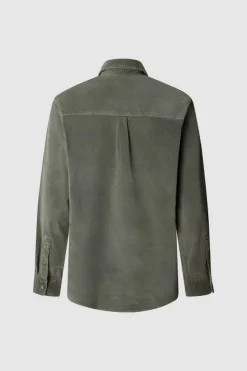 Pepe Jeans Camisa de algodón kaki New