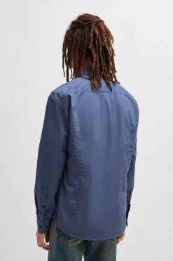 HUGO Camisa de manga larga Azul Discount