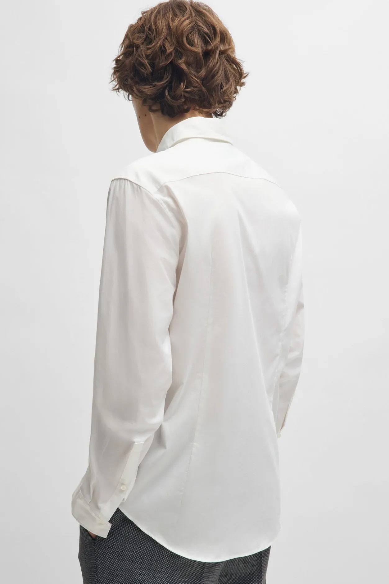 HUGO Camisa de manga larga Blanco Clearance