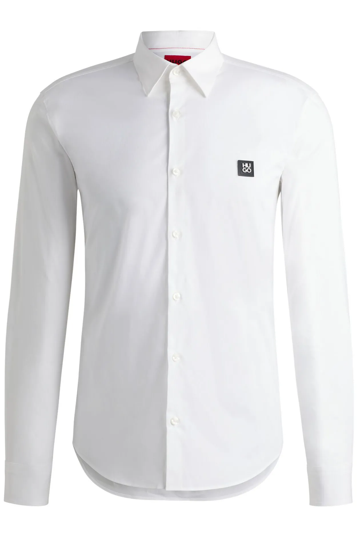 HUGO Camisa de manga larga Blanco Clearance