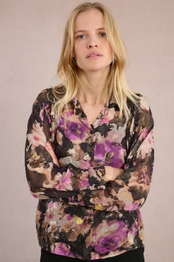 Molly Bracken Camisa de manga larga con estampado Multicolor Discount