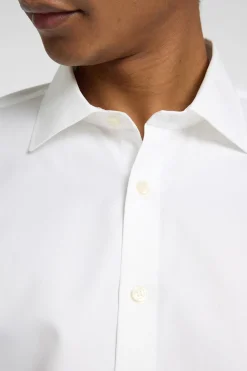 Selected Camisa de manga larga de vestir 100% algodón Blanco Sale