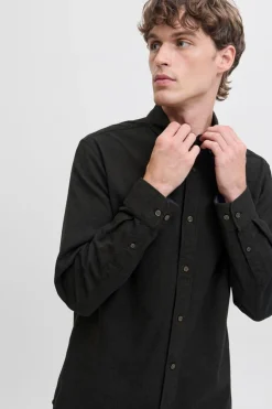 Jack & Jones Camisa de manga larga franela Gris oscuro Sale