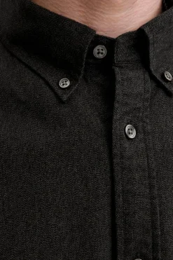 Jack & Jones Camisa de manga larga franela Gris oscuro Sale