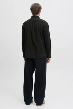 Jack & Jones Camisa de manga larga franela Gris oscuro Sale