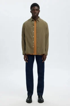 Selected Camisa de manga larga slim fit Verde New