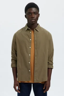 Selected Camisa de manga larga slim fit Verde New