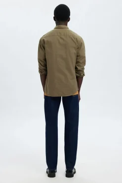 Selected Camisa de manga larga slim fit Verde New