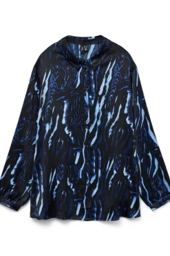 Vero Moda Curve Camisa de manga larga talla grande Azul marino Hot