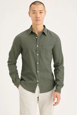 Dockers Camisa de popelina Verde Best