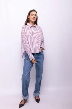 Object Camisa de rayas Azul Hot