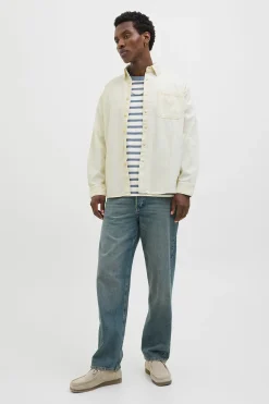 Jack & Jones Camisa denim rosa Clearance