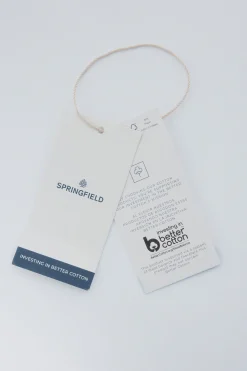 Springfield Camisa detalles bordados azul Hot