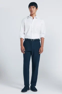 Springfield Camisa easy care estructura blanco Clearance