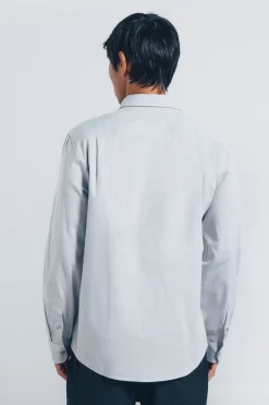 Springfield Camisa easy care estructura gris Outlet