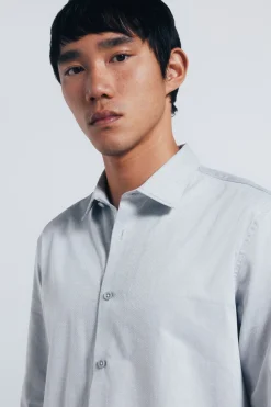 Springfield Camisa easy care estructura gris Outlet