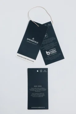 Springfield Camisa easy care estructura azul