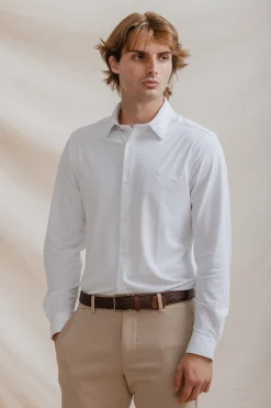 Celopman Camisa Elástica con Varilla blanco