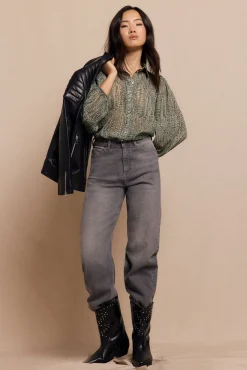 Slowlove Camisa estampada Estampado verde Online