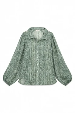 Slowlove Camisa estampada Estampado verde Online