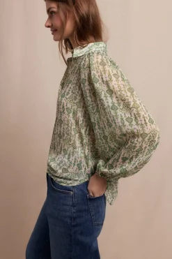 Slowlove Camisa estampada Estampado blanco Outlet