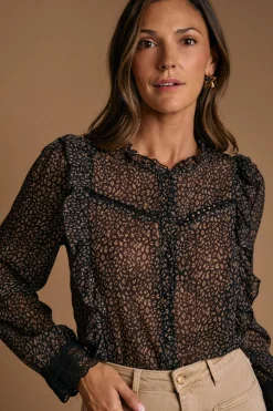 Polín Et Moi Camisa estampado Ini Negro New