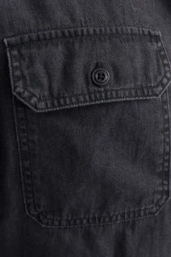 Jack & Jones Camisa estilo sarga negro New