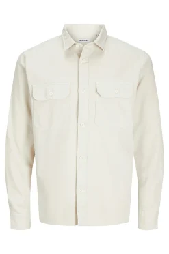 Jack & Jones Camisa estilo sarga gris Online