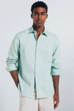 Springfield Camisa estructura verde Clearance