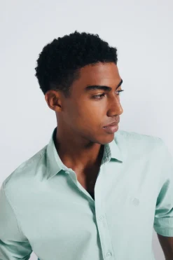 Springfield Camisa estructura verde Clearance