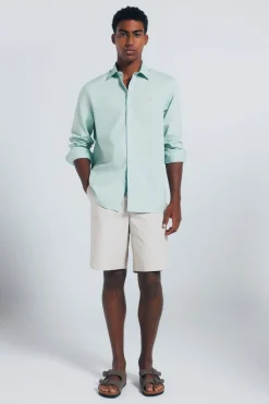 Springfield Camisa estructura verde Clearance